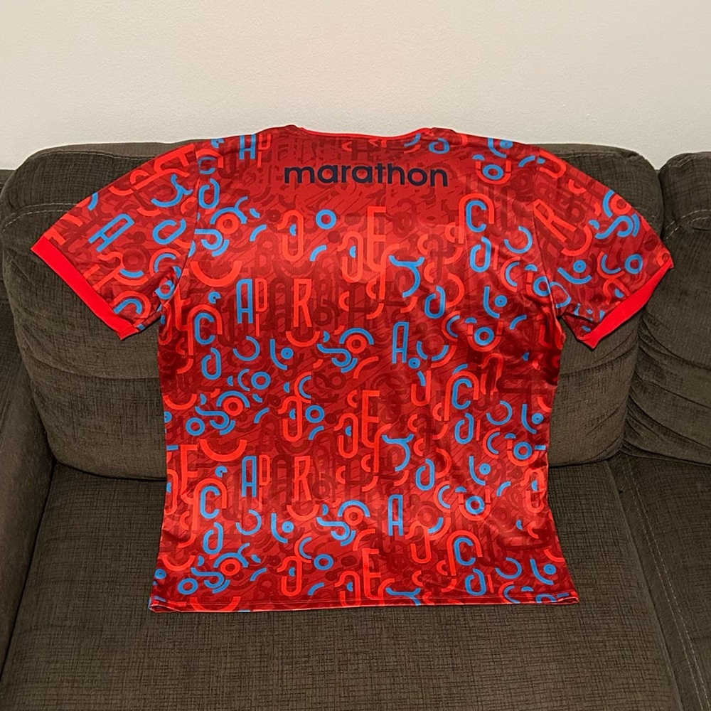 Marathon Authentic Ecuador Team Soccer Pre Match Training 2024 Jersey Mens Sz XL - Picture 6 of 6